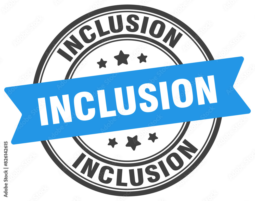 inclusion stamp. inclusion label on transparent background. round sign inclusion stamp. inclusion label on transparent background. round sign