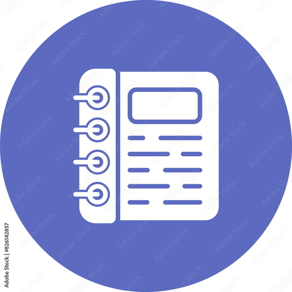 Spiral Notepad Vector Icon Spiral Notepad Vector Icon