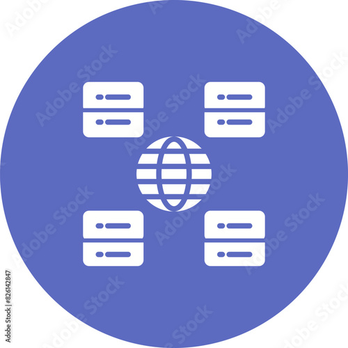 Content Delivery Network Vector Icon