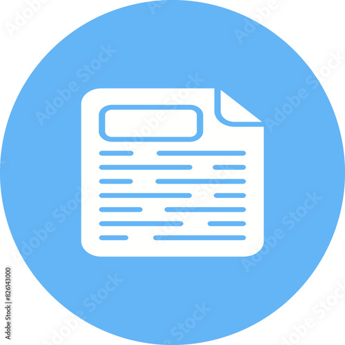 Page Facing Up Vector Icon