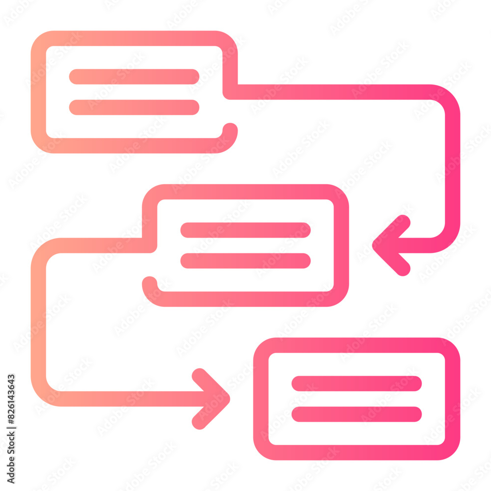 workflow gradient icon workflow gradient icon