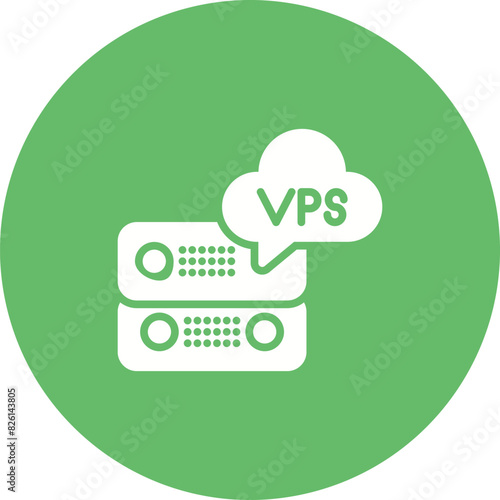 VPS Hosting Vector Icon