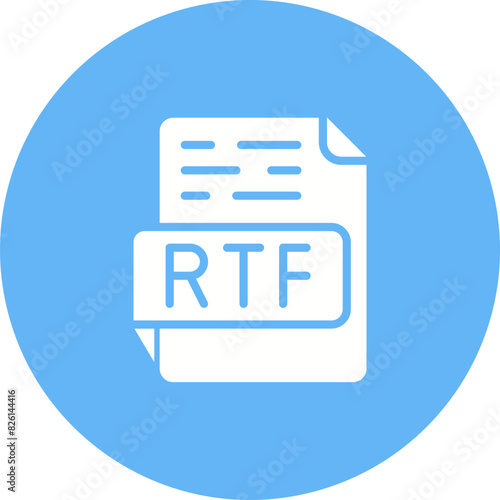 RTF Vector Icon photo