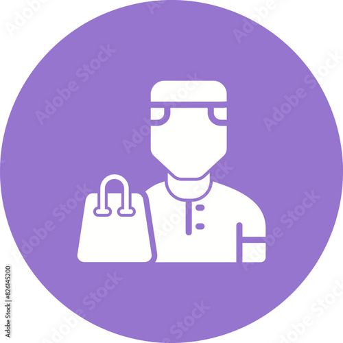 User Shopping Vector Icon