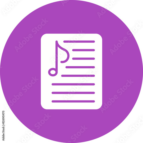 Music Playlist Vector Icon