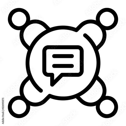discussion line icon