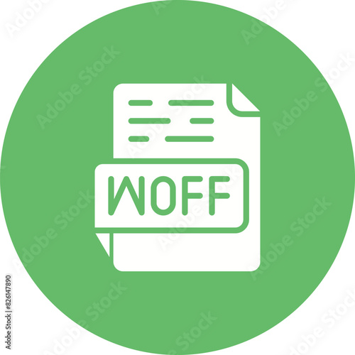 WOFF Vector Icon photo