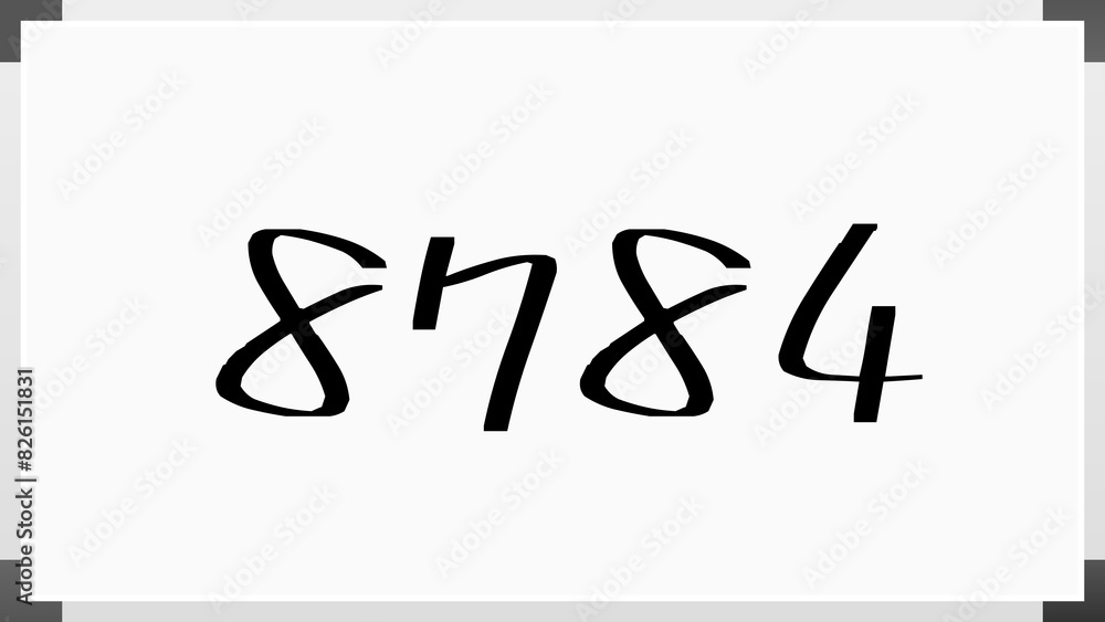 8784年のホワイトボード風イラスト 8784年のホワイトボード風イラスト