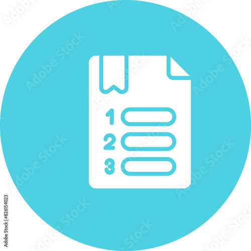 Numbered Vector Icon