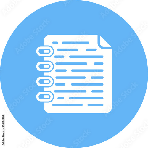 Note Page Vector Icon © Graphic Nehar
