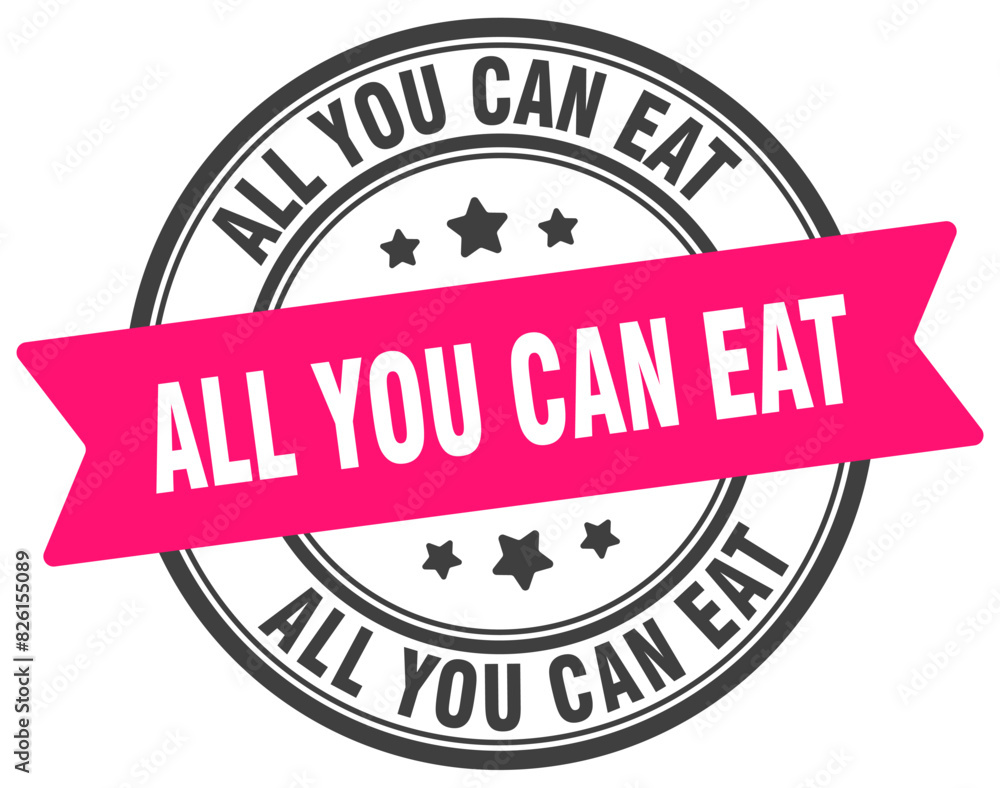 all you can eat stamp. all you can eat label on transparent background. round sign all you can eat stamp. all you can eat label on transparent background. round sign