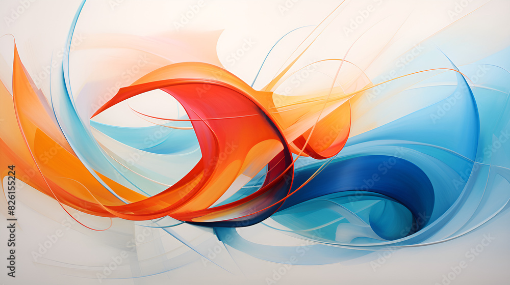 Naklejka premium Abstract Visionaries at Work Gradient Expressions Geometric Innovations light.