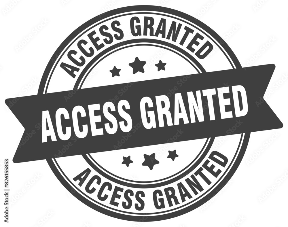 access granted stamp. access granted label on transparent background. round sign access granted stamp. access granted label on transparent background. round sign