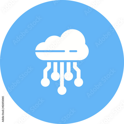 Cloud Computing Vector Icon