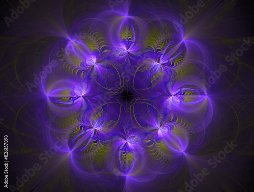 Wallpaper Mural Imaginatory fractal abstract background Image Torontodigital.ca