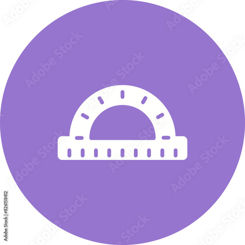 Protractor Vector Icon