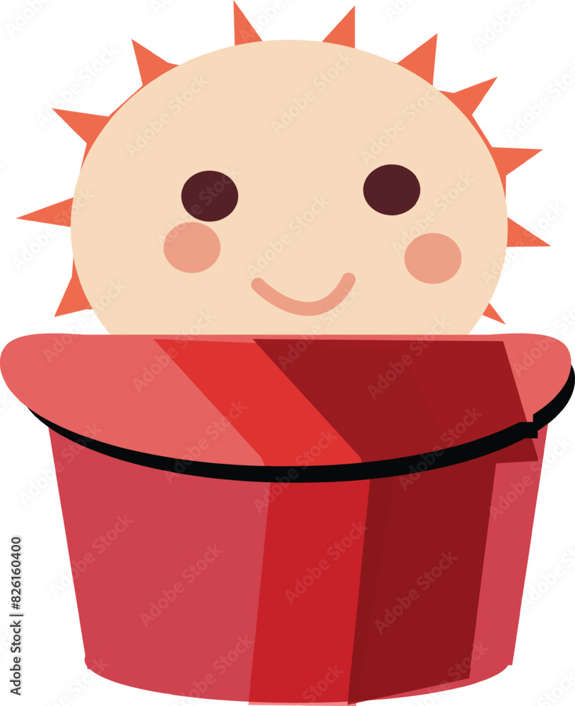 cartoon sun in the pot cartoon sun in the pot