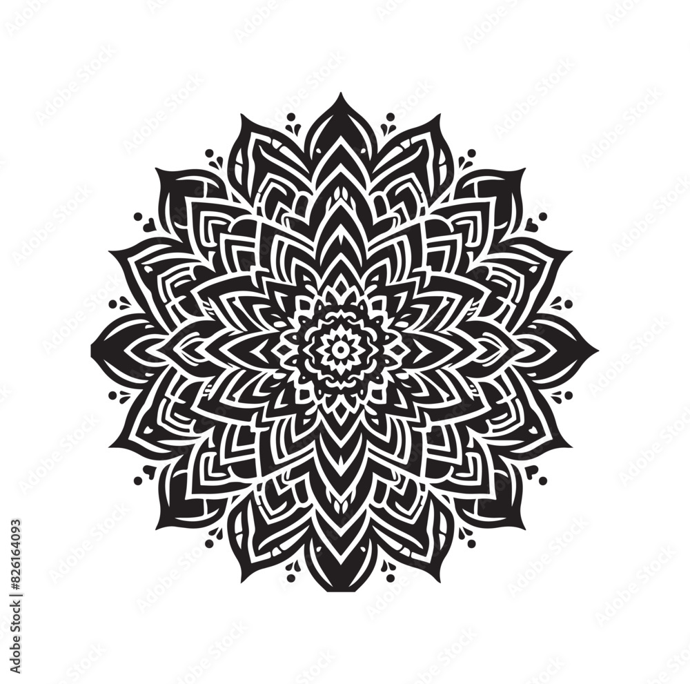 Mandala floral vector illustration set Mandala floral vector illustration set