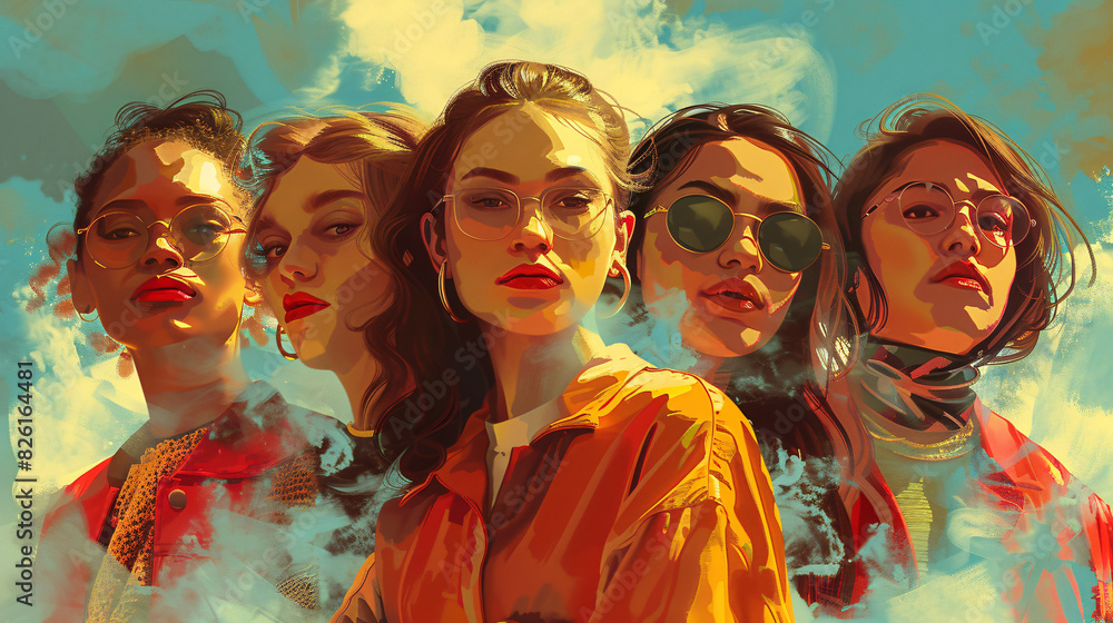 Defying Labels: Women Embracing Authenticity in Bold Brushstrokes Defying Labels: Women Embracing Authenticity in Bold Brushstrokes