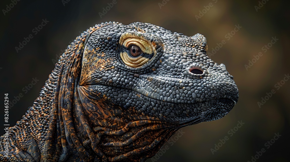 Realistic 5D Komodo Dragon: Detailed 3D Full Body Render Realistic 5D Komodo Dragon: Detailed 3D Full Body Render