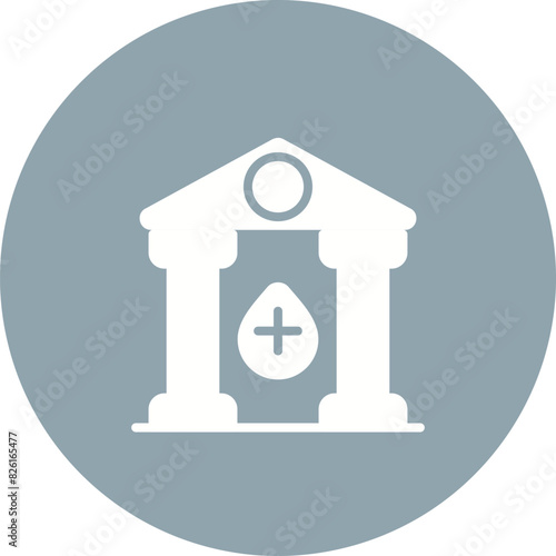 Blood Bank Vector Icon