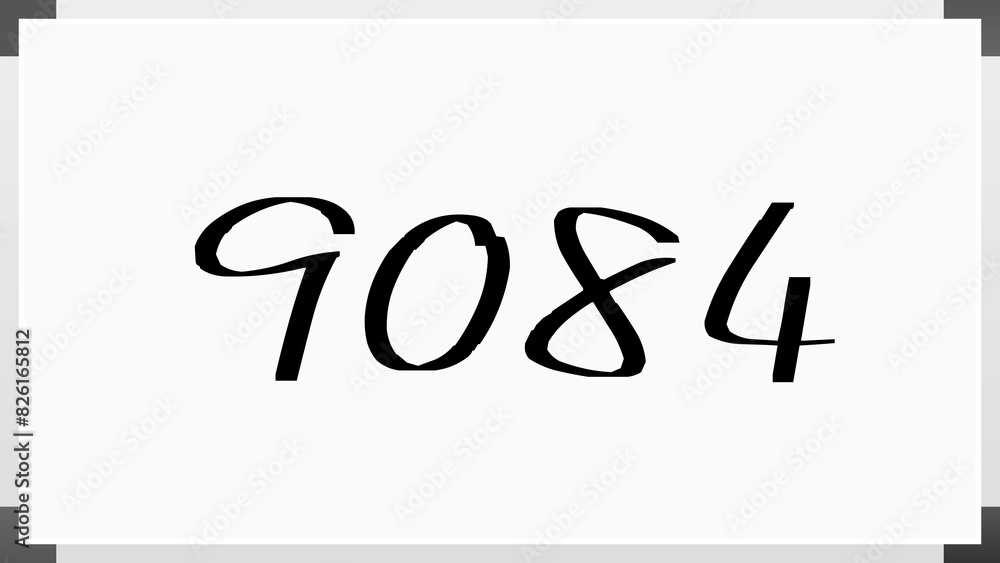 9084年のホワイトボード風イラスト 9084年のホワイトボード風イラスト