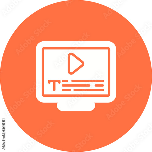 Subtitles Vector Icon