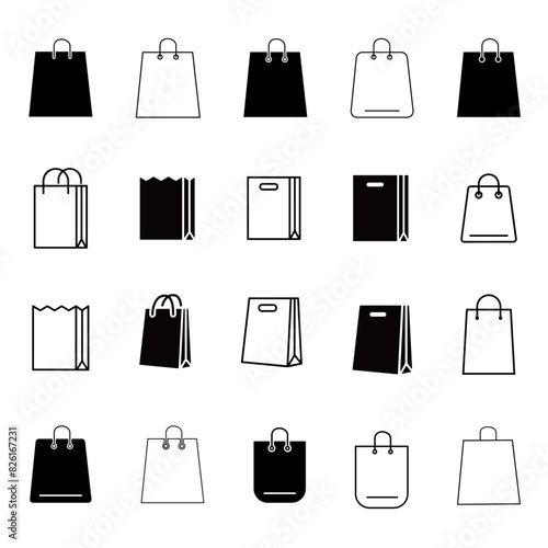 Comprehensive Shopping and Gift Icons Collection. Vector illustration