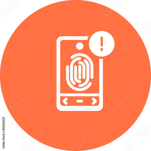 Biometric Identification Vector Icon