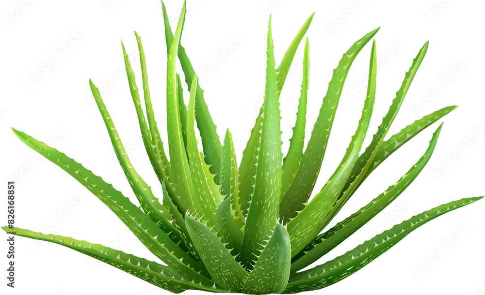 Fototapeta premium aloe vera plant isolated on transparent background