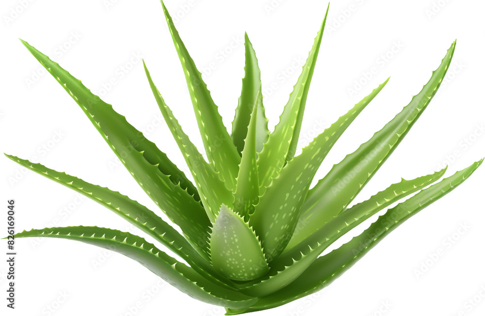 Fototapeta premium aloe vera plant isolated on transparent background