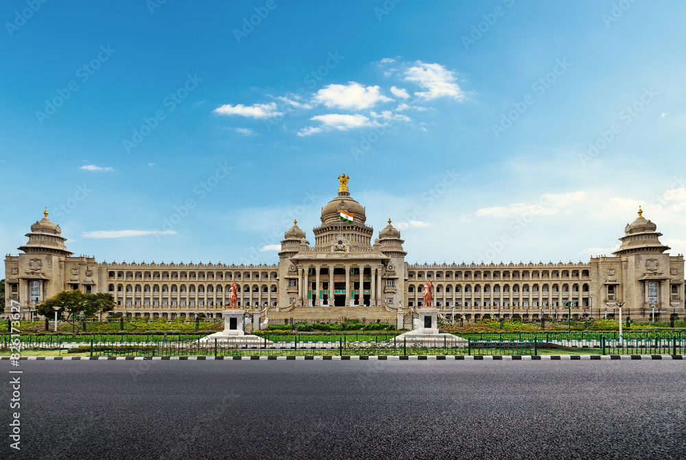 Obraz premium Vidhana Soudha Front View,Bangalore India