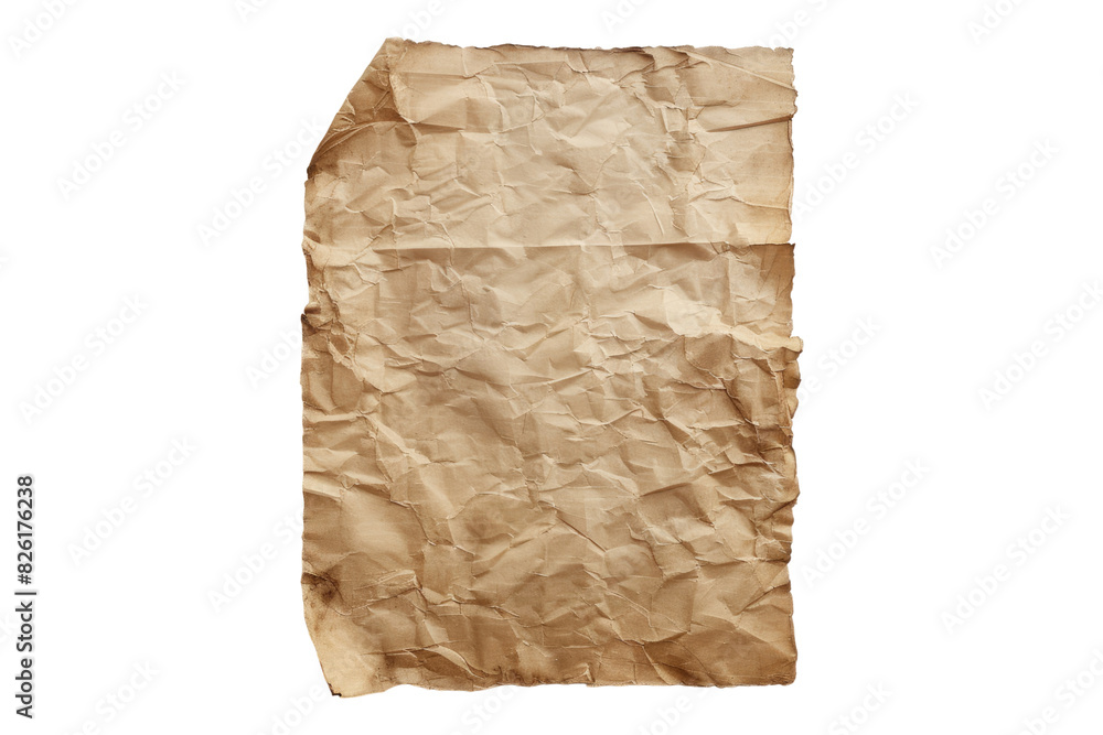 Fototapeta premium Blank old paper isolated on white background