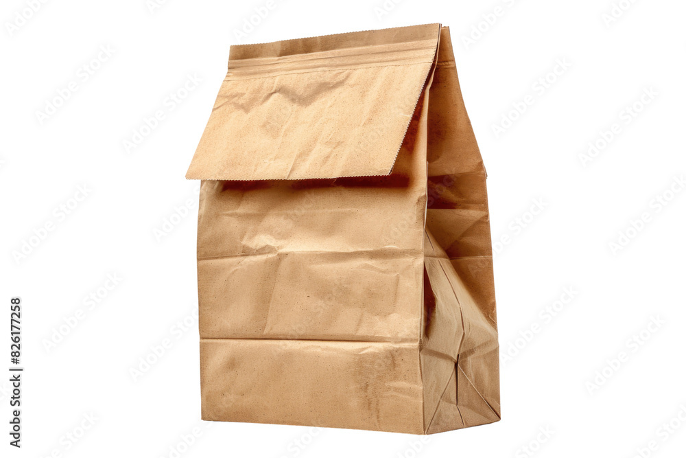 Brown Eco friendly shopping bag isolated on white background Brown Eco friendly shopping bag isolated on white background