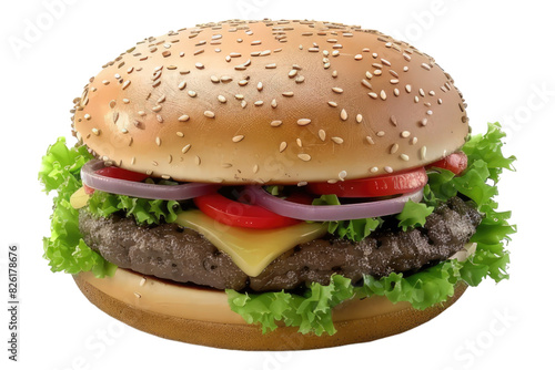 Burger isolated on white background