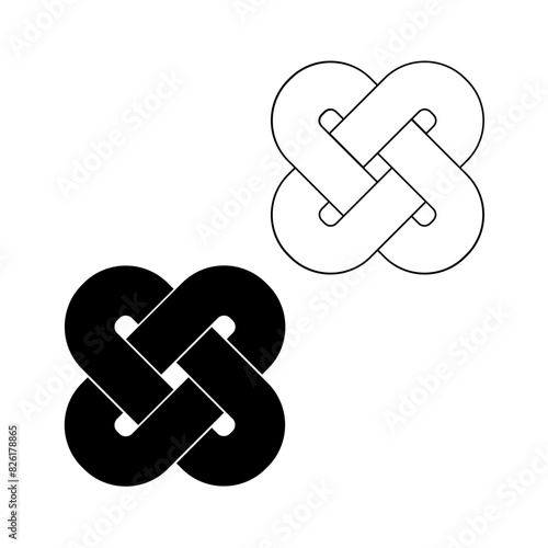 Celtic knots on a white background, vector illustration