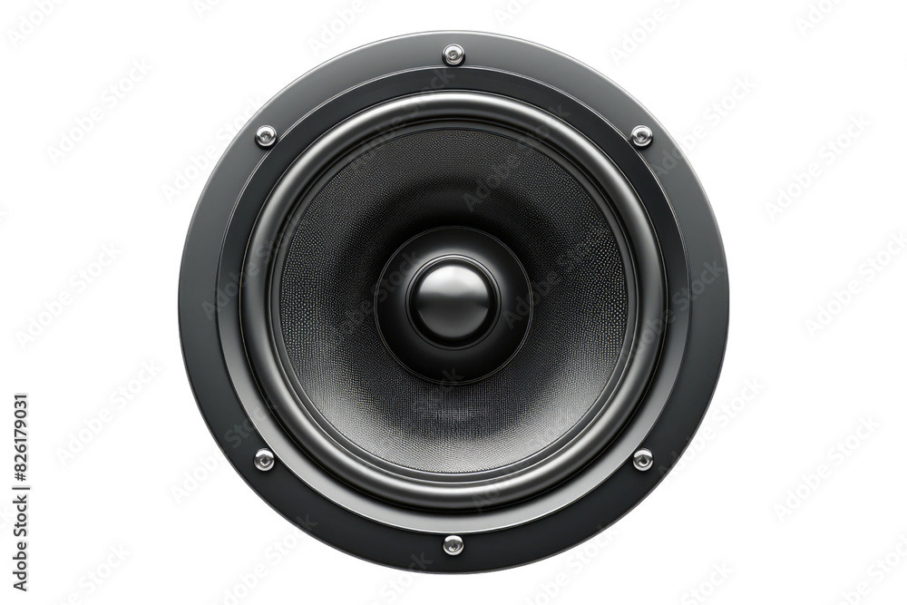 Car acoustic speaker isolated on white background Car acoustic speaker isolated on white background