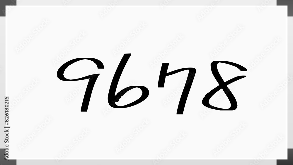 9678年のホワイトボード風イラスト 9678年のホワイトボード風イラスト