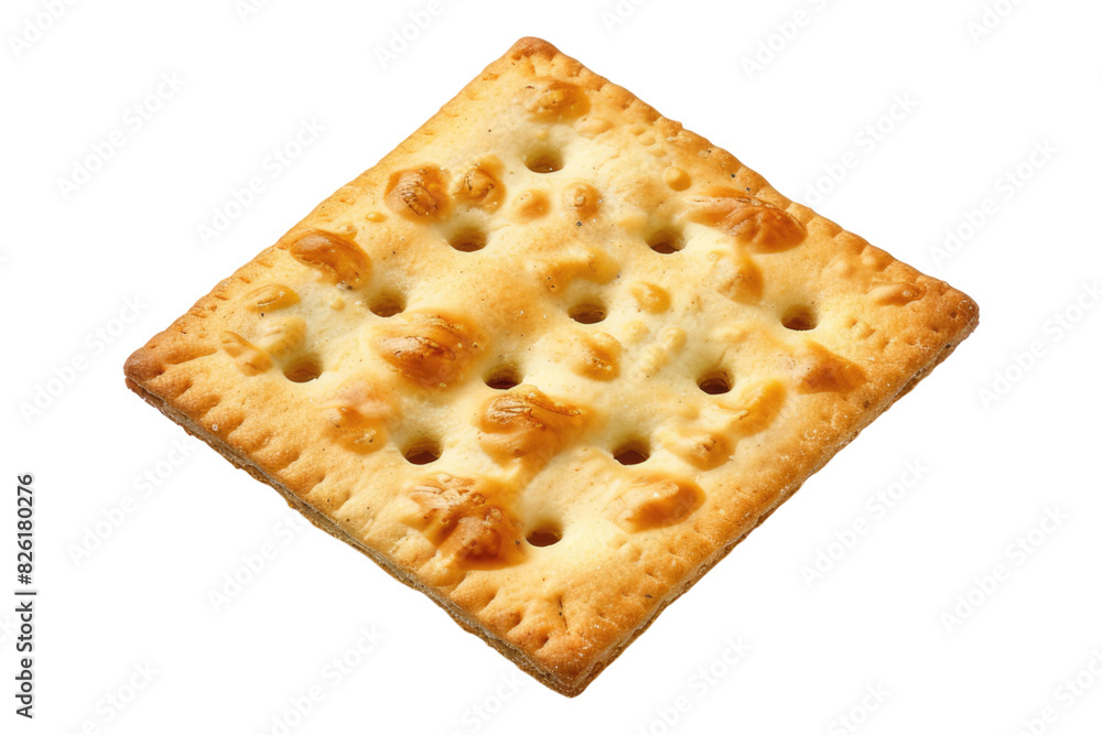 Cracker isolated on white background Cracker isolated on white background