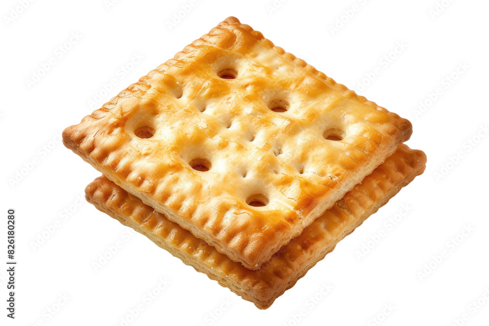 Cracker isolated on white background Cracker isolated on white background