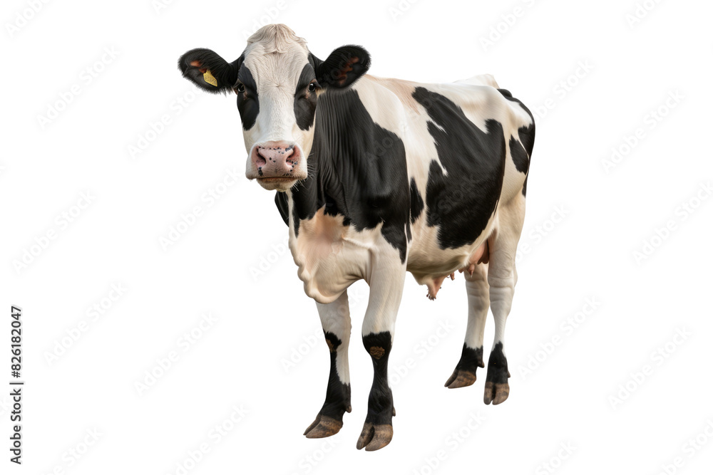 Farm cow isolated on white background Farm cow isolated on white background