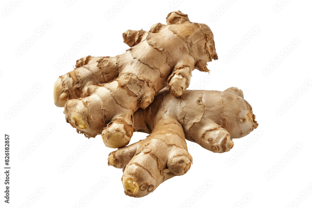 Ginger root isolated on white background Ginger root isolated on white background