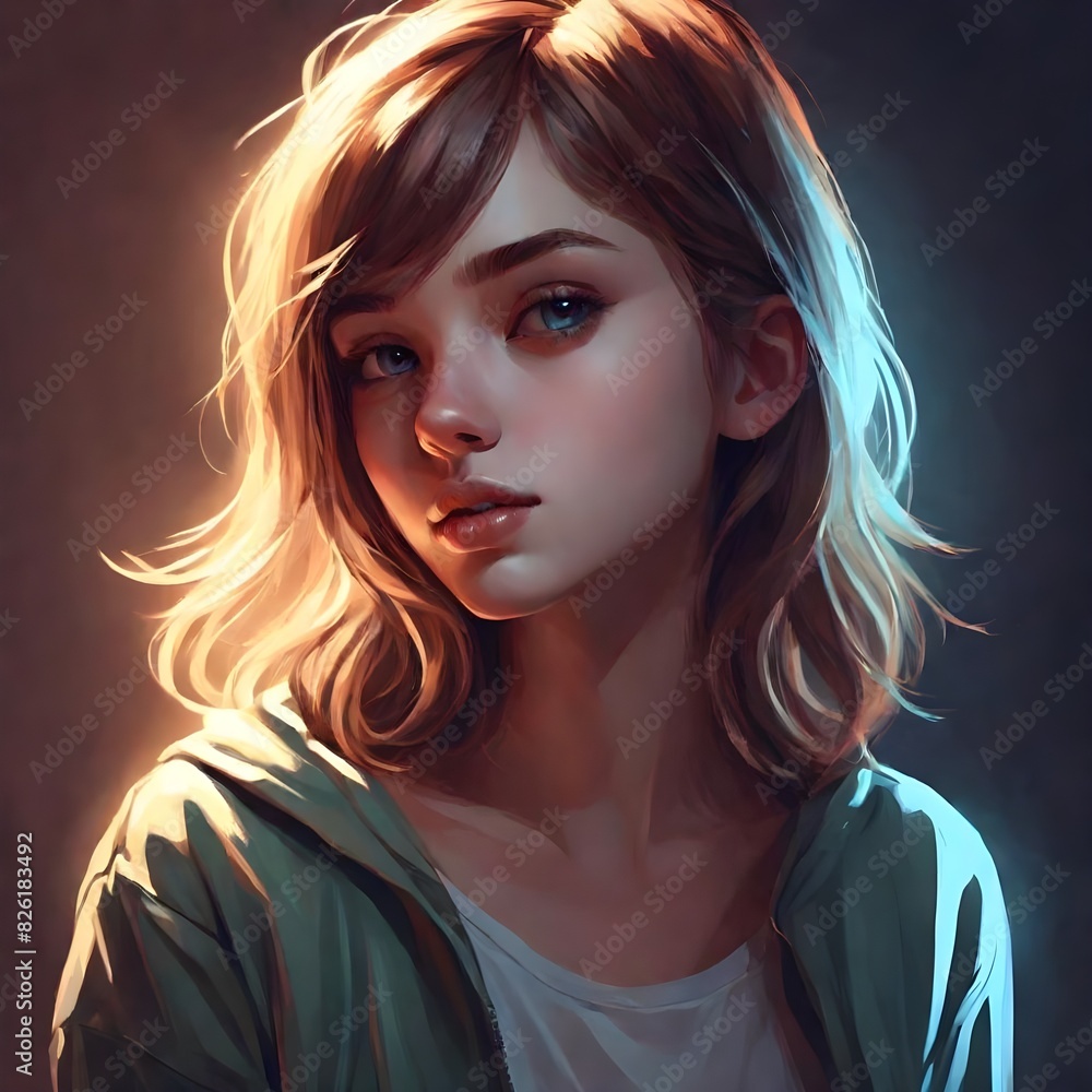 portrait of a innocent young girl portrait of a innocent young girl