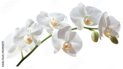 Beautiful white orchid flowers in full bloom  showcasing delicate petals and a natural elegance that s perfect for any floral setting or decor.