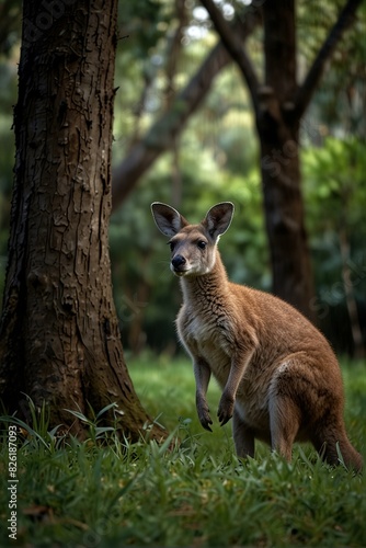 kangaroo in the Jungle wild photography photo