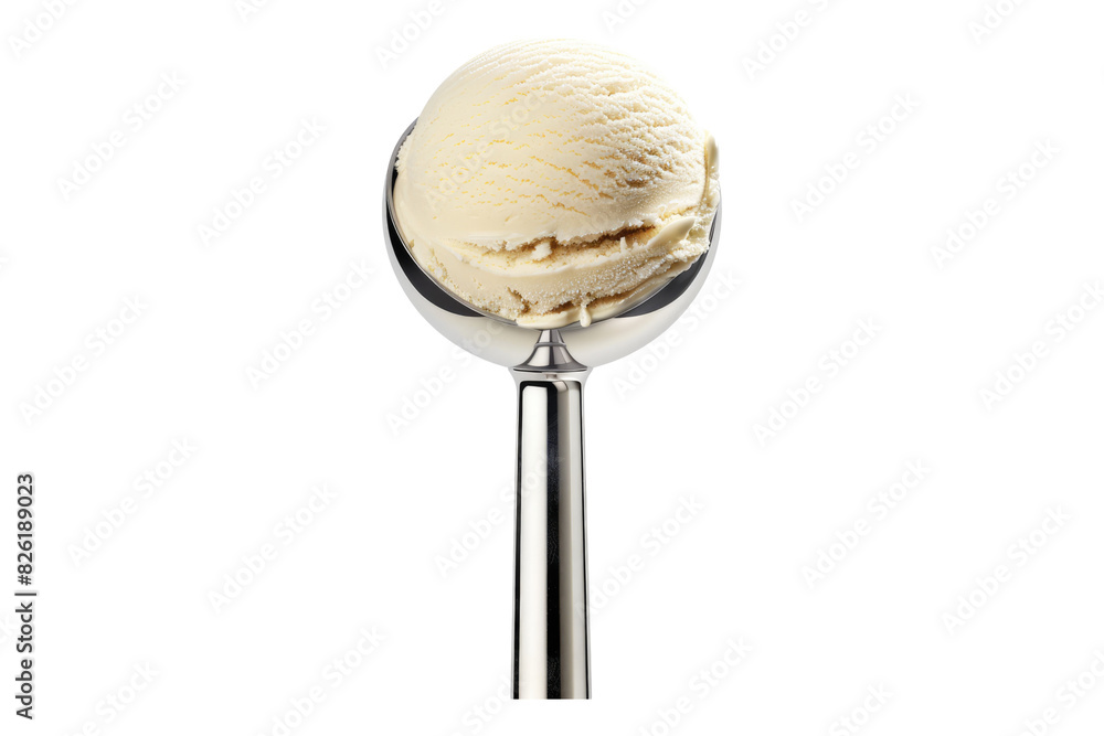 Ice-cream scoop isolated on white background Ice-cream scoop isolated on white background