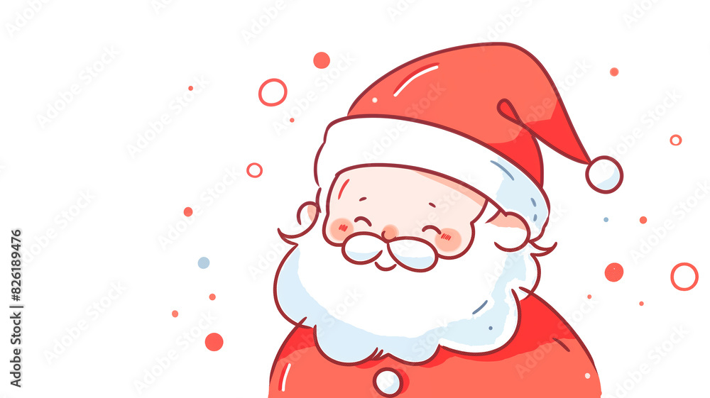 Hand drawn cartoon cute Santa Claus illustration
Hand drawn cartoon cute Santa Claus illustration