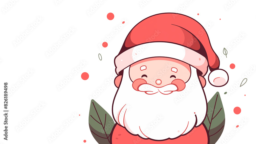 Hand drawn cartoon cute Santa Claus illustration
Hand drawn cartoon cute Santa Claus illustration
