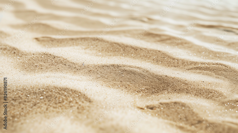 Close-Up of Sandy Beach with Golden Light Close-Up of Sandy Beach with Golden Light