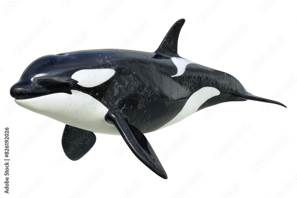 Orca fish isolated on white background Orca fish isolated on white background